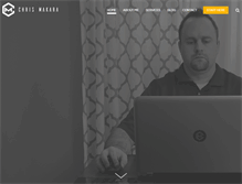 Tablet Screenshot of chrismakara.com